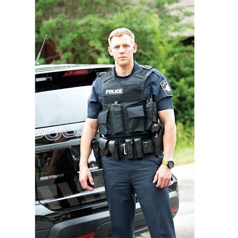 police body armor outer carrier.